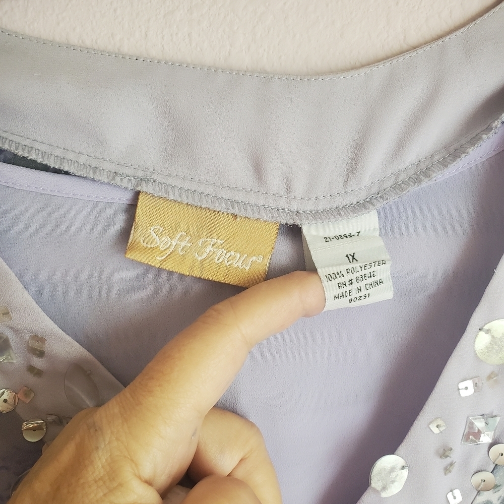 Soft Focus Tunic Scarf top - Picture 12 of 14